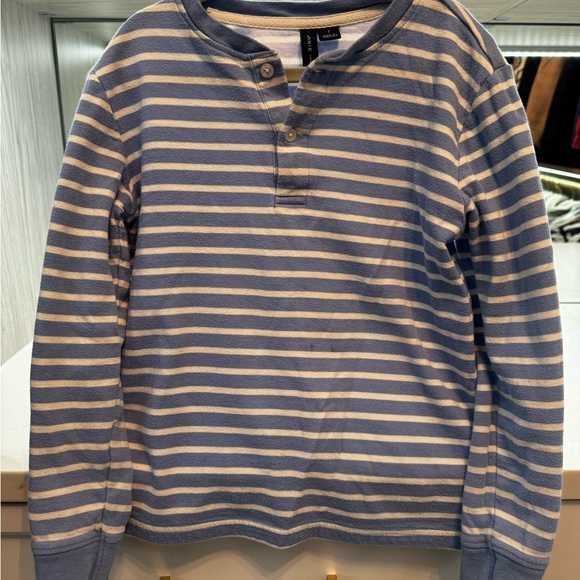Janie and Jack Other - Janie and Jack Striped Blue and White Henley Shirt Size 7